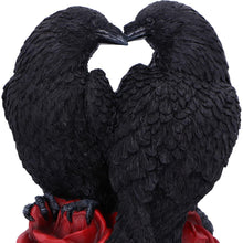 Load image into Gallery viewer, Gothic Raven Embrace Fantasy Figurine Mystical Crow Couple Romantic Statue Art
