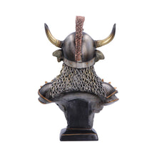 Laden Sie das Bild in den Galerie-Viewer, Highland Cow Guard Figurine Viking Warrior Bull Statue Medieval Ornament Art

