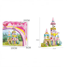 Load image into Gallery viewer, Dream City Castle 347pc Construction Puzzle Princess Fantasy Palace Playset

