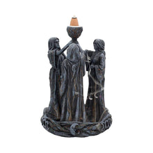 Load image into Gallery viewer, Mother Maiden &amp; Crone Backflow Incense Burner Wiccan Triple Goddess Aromatherapy
