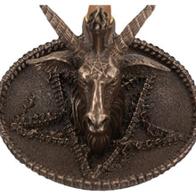 Laden Sie das Bild in den Galerie-Viewer, Baphomet Backflow Incense Burner - Occult Gothic Witchcraft Altar Ornament 13cm
