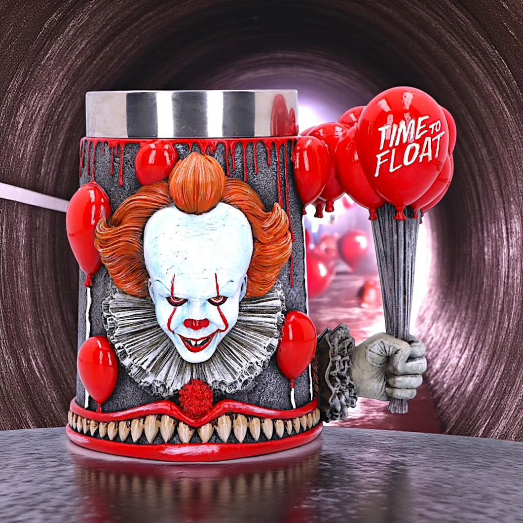 Official IT Pennywise Tankard Time to Float Mug Horror Film Collectible Drinkware