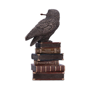 Bronze Spellcraft Witches Familiar Owl on Book Figurine