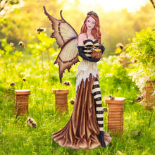 Laden Sie das Bild in den Galerie-Viewer, Large Fairy Figurine with Honey Pot Resin Fantasy Statue Mythical Ornament 45cm
