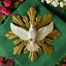 Load image into Gallery viewer, Holy Spirit Wall Plaque White Dove Religious Resin Ornament Catholic Christian Decor
