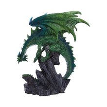 Laden Sie das Bild in den Galerie-Viewer, Mythical Green Dragon Sculpture – Expertly Crafted Fantasy Collectible Statue 21cm

