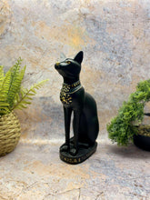 Load image into Gallery viewer, Egyptian Bastet Cat Statue, Resin Goddess Figurine, Ancient Deity, Protective Home Amulet, Mystical Egyptian Decor, Cultural Art Piece-OsirisTradingUK
