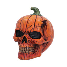Load image into Gallery viewer, Pumpkin Head Skull Creepy Gothic Halloween Figurine Macabre Horror Decoration
