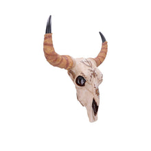 Load image into Gallery viewer, Bison Skull Ornament Western Wall Decor Rustic Boho Sculpture Tribal Display
