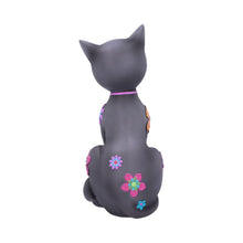Laden Sie das Bild in den Galerie-Viewer, Boho Cat Ornament Colourful Hippy Kitty Figurine Funky Bohemian Animal Decor
