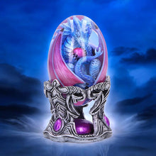 Laden Sie das Bild in den Galerie-Viewer, Water Baby Dragon Egg Figurine - Mystical Resin Statue Fantasy Ornament 12cm
