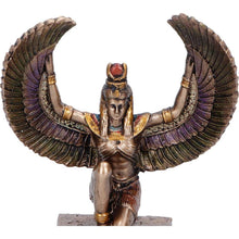 Load image into Gallery viewer, Small Isis Goddess of Magic Figurine Egyptian Mythology Winged Collectible Decor
