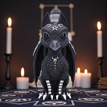 Load image into Gallery viewer, Griffael Cult Cuties by Nemesis Now Gothic Decor Occult Raven Dragon Figurine
