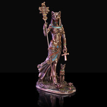 Load image into Gallery viewer, Bastet Goddess of Protection Figurine Egyptian Cat Statue Egyptian Mythology
