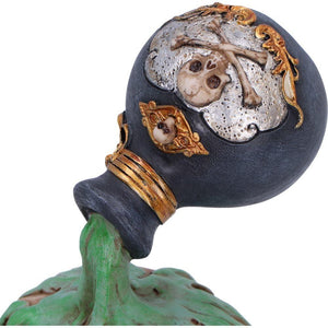 Toxic Waist Gothic  Skull Figurine Fantasy Horror Statue Home Decor Ornament