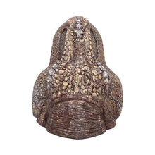 Laden Sie das Bild in den Galerie-Viewer, T-Rex Skull Trinket Dish Metallic Dinosaur Head Bowl Jurassic Fossil Decor Gift
