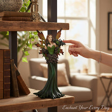 Load image into Gallery viewer, Autumn Forest Fairy an Dragon Figurine Mystical Ornament Fantasy Art Decor
