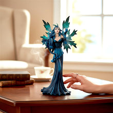 Load image into Gallery viewer, Midnight Fairy and Dragon Figurine Gothic Fantasy Statue Mythical Ornament

