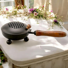 Load image into Gallery viewer, Metal Incense Burner for Pagan Altar | 26 cm Copper Wicca Ritual Decor
