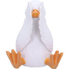 Load image into Gallery viewer, 3 Wise Goofy Geese Figurines See No Hear No Speak No Evil Funny Animal Decor

