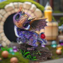 Load image into Gallery viewer, Fantasy Dragon Statue Enchanted Baby Gothic Figurine Mythical Collectible Art
