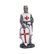 Laden Sie das Bild in den Galerie-Viewer, Templar Knight Figurine 16.6cm Medieval Crusader Statue Historical Gothic Decor
