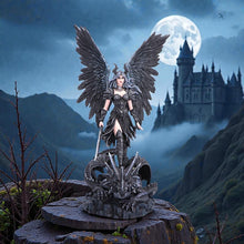 Load image into Gallery viewer, Dark Angel Fairy Statue Dragon Companion Gothic Ornament Fantasy Display Collectible
