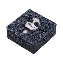 Load image into Gallery viewer, Gothic Day of the Dead Trinket Box Sugar Skull Storage Box  Flor de Muerte Altar
