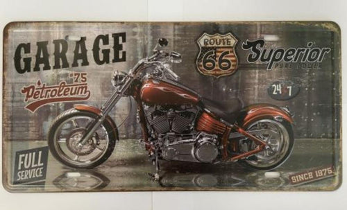 Vintage American Motorbike Metal Sign - Rustic Decor for Motorcycle Enthusiasts Man Cave Garage Shed Wall Decor-OsirisTradingUK