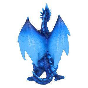 Nemesis Now Blue Dragon with Orb - Resin Fantasy Figurine Collectible 19cm