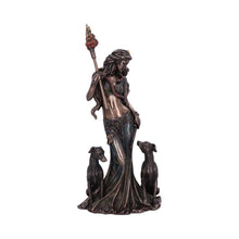 Load image into Gallery viewer, Hekate Goddess Statue Greek Mythology Pagan Wiccan Witchcraft Figurine Triple Moon Deity Decor
