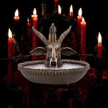 Laden Sie das Bild in den Galerie-Viewer, Baphomet Backflow Incense Burner - Occult Gothic Witchcraft Altar Ornament 13cm
