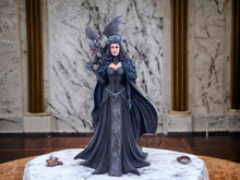 Load image into Gallery viewer, Enchanting Gothic Fairy and Majestic Dragon Statue, Fantasy Enthusiast Collectible Figurine, Mythical Centerpiece, Elegant Dark Sorceress

