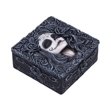 Load image into Gallery viewer, Gothic Day of the Dead Trinket Box Sugar Skull Storage Box  Flor de Muerte Altar
