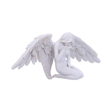 Load image into Gallery viewer, Elegant Kneeling Caped Fallen Gothic Angel Spiritual Fantasy Figurine Peace Decor
