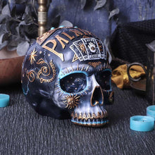 Load image into Gallery viewer, Destiny Palmistry Skull 18cm | Mystical Occult Decor | Resin Palmistry Head | Exclusive Design
