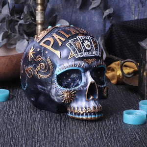 Destiny Palmistry Skull 18cm | Mystical Occult Decor | Resin Palmistry Head | Exclusive Design