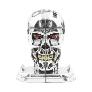 Official T2 Judgement Day Bookends T-800 Endoskeleton Figurines Movie Collectible