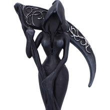 Load image into Gallery viewer, Femme Fatale Reaper Statue Gothic Hooded Female Scythe Dark Angel Ornament Fantasy Decor

