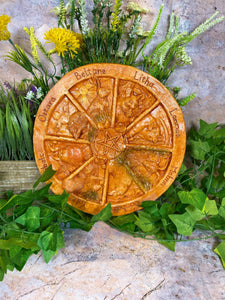 Pagan Wheel of the Year Pagan Wall Plaque Wiccan Altar Sculpture Decoration Garden Decor-OsirisTradingUK