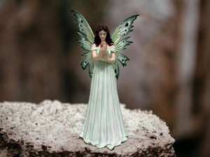 Elegant Fairy Holding Baby Statue - Large Handcrafted Sculpture for Indoor Fantasy Decor, Whimsical Home Decoration, Guardian Fairy Ornament-OsirisTradingUK