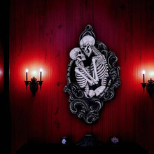 Load image into Gallery viewer, Dark Gothic Baroque Romantic Skeleton Wall Decor Halloween Lovers Ornament
