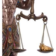 Load image into Gallery viewer, Egyptian Anubis Figurine Mythological Statue God of Death with Ankh and Scales
