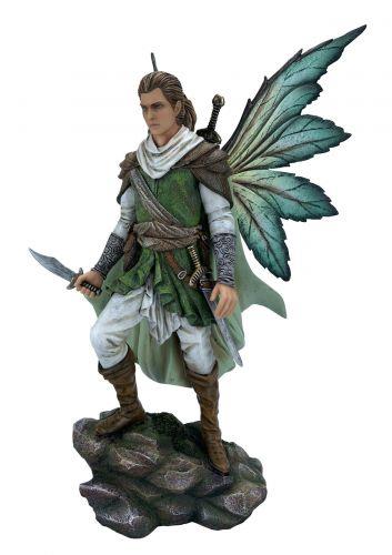 Elven Warrior Fairy Statue | 40cm Resin Fantasy Collectible | Mystical Home Decor