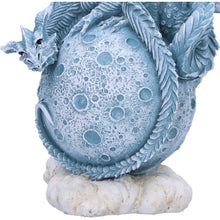 Load image into Gallery viewer, Lunar Moon Planet Fantasy Dragon Statue Gothic Celestial Figurine Mystical Art
