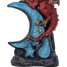 Load image into Gallery viewer, Crescent Moon Dragon Statue Fantasy Figurine Gothic Mythical Creature Art Decor
