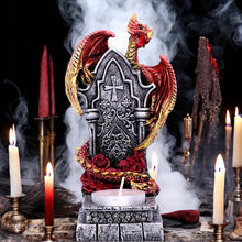 Load image into Gallery viewer, Fantasy Gothic Dragon Tealight Holder Ornament Majestic Statue Home Decor
