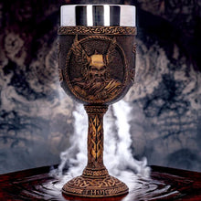 Load image into Gallery viewer, Thor Norse God of Thunder Goblet  Norse Mythology Viking Chalice drinking Glass
