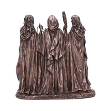 Charger l&#39;image dans la galerie, The Three Fates of Destiny Bronze Figurine 19cm – Mythological Resin Ornament
