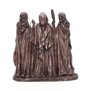 The Three Fates of Destiny Bronze Figurine 19cm – Mythological Resin Ornament